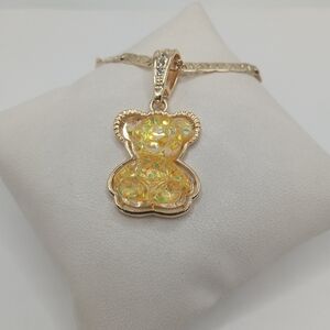 Bear Necklace Gold Plated